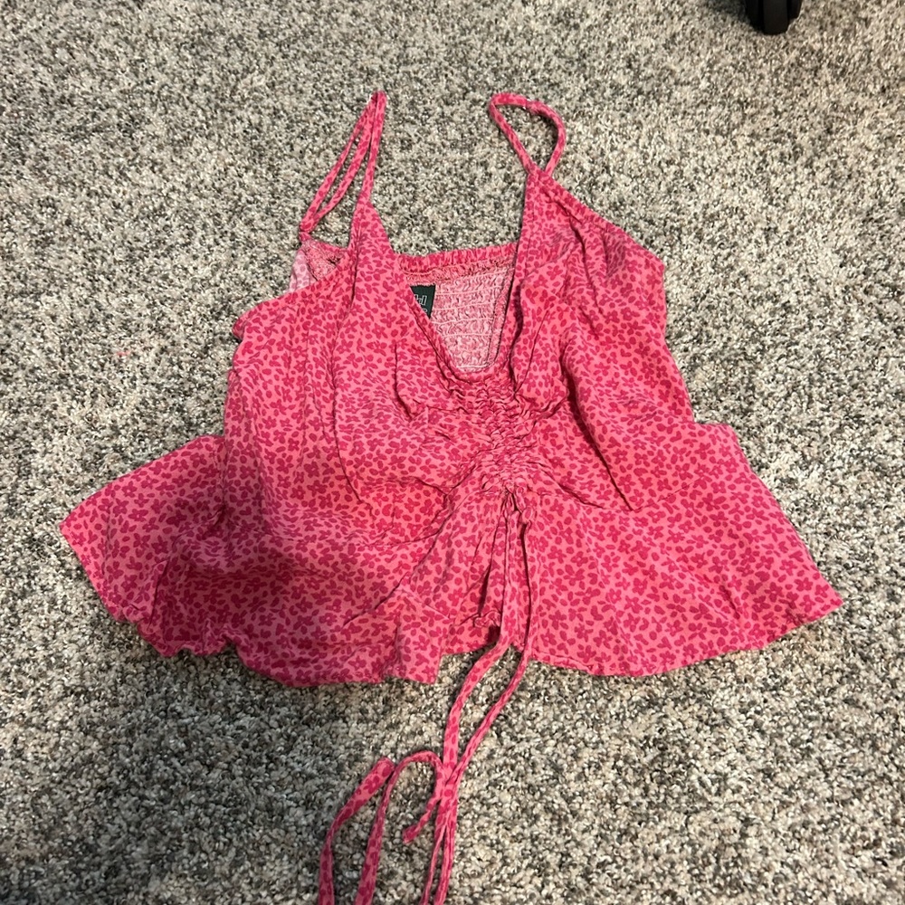 wild fable pink cheetah tank top